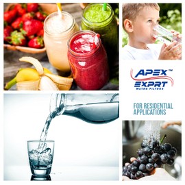 EXPRT MR-2034 Quality Under Sink Water Filter System, 4 Stage Ultrafiltration UF Undersink Water Filter, Direct Connect to Max Water Flow Brushed Nickel Faucet - .01 Micron Removes Bad Taste & Odor