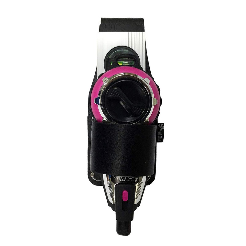 Premium Handmade Black Leather Mini Torpedo Level, Ink Points Pointing