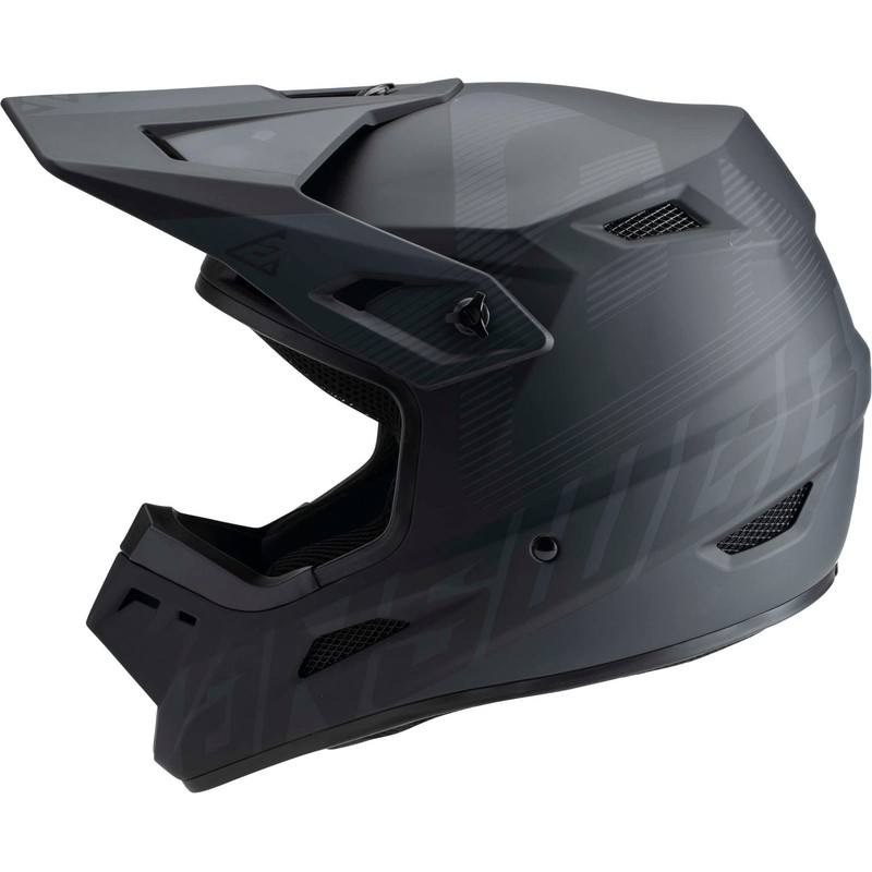 Answer Racing 447669 A23 AR1 V2 Bold Helmet: Black/Dark Grey,