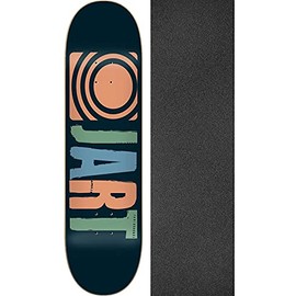 Jart Skateboards Classic Skateboard Deck - 7.6" x 31.6" with Black Magic Black Griptape - Bundle of 2 Items