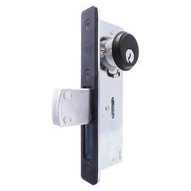 elox Storefront Swinging Narrow Stile Aluminum Door Mortise Deadbolt Lock, Swinging Deadbolt, Double Keyed Zinc Cylinder & 4 Keys, 1-1/8" Backset, in Bronze Duronodic Finish