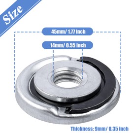 Mesee 2 Pieces M14 Quick Clamping Nuts Angle Grinder Locking Retaining Flange Nut Quick Release Nut Replacement Parts Fixing Cutting Discs for Most Angle Grinder