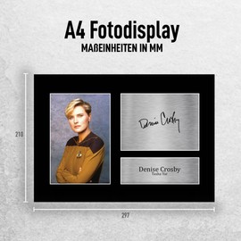 HWC Trading A4 Denise Crosby Star Trek Tasha Yar Gifts Printed Signed Autograph Picture For TV Show Fans