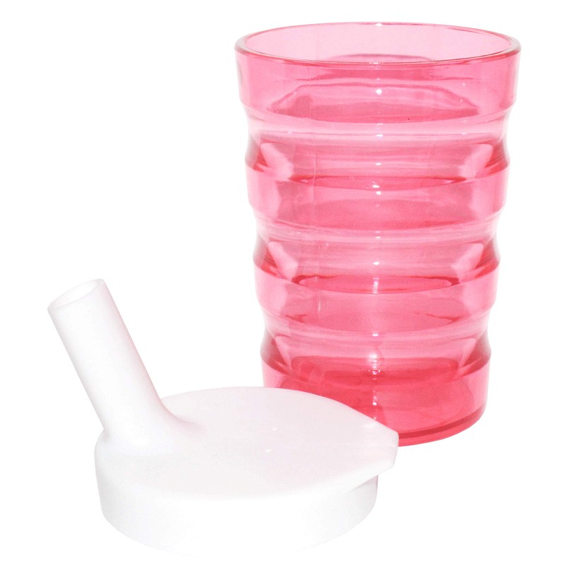 Rehabilitation Advantage Long Spout Feeding Cup Red