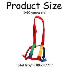 Rumyve Anti-Lost Toddler Reins,Toddler Walking Harness and Baby Safety Reins,2 in 1 Baby Safety Walking Harness for Toddlers Boys and Girls