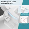 PIKETS Bidet Attachment for Toilet, Dual Nozzle (Frontal and Rear