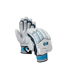 Gunn & Moore GM Cricket Batting Gloves | Ben Stokes Diamond 404 | Sleek Back of Hand Shape | Calf Leather Palm | Small Adult Right Handed | 1 Pair | Approx 500 g per Pair