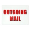 Outgoing Mail Magnet - 3x4 Inch Mailbox Notification Magnets