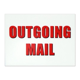 Outgoing Mail Magnet - 3x4 Inch Mailbox Notification Magnets
