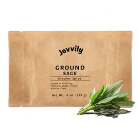 Jovvily Ground Sage - 4 oz - Traditional Herb Seasoning - Soups - Stuffing
