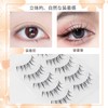 Koommon Natural False Eyelashes, Transparent Axis False Eyelashes, Handmade Upper