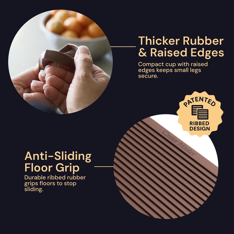 CasterMaster Non Slip Furniture Pads - 2 in x 2