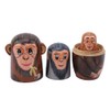 Matrioska Matrioska Set of 5 Funny Monkeys and Nesting Bananas