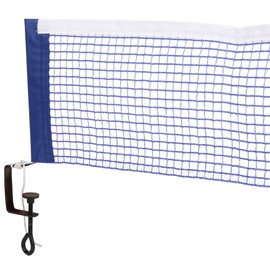 Keenso Tennis Table Net with Mounting Bracket, Portable Simple Polyester Table Tennis Net for Sports(Blue)