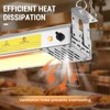 55" Food Heat Lamp, 1400W Commercial Electric Strip Heater, Silver