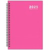 2025 Diary A5 Week to View Wiro Hardback Full Year