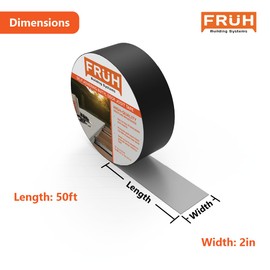 Butyl Joist Tape for Decking 2" X 50', 3 Pack - Seals and Protects Wood Joists and Beams from Water Damage and Corrosion - Weatherproof, Self-Adhesive, Extends the Life of Your Deck