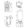 Rocker Switch Power Socket Inlet Module Plug and 4.9ft Power