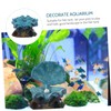 ORFOFE Aquarium Bubbler Oxygenated Shell Ornament Resin Fish Tank Decorations