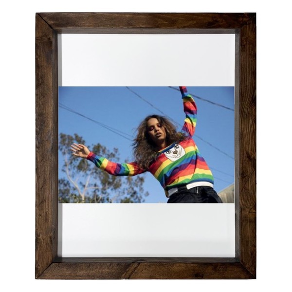 Alisha Boe - 14X17 Full Color Photo Sign With Wood