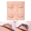 2 Pairs Replacement Eyelids for Lash Mannequin Head, Removable Realistic
