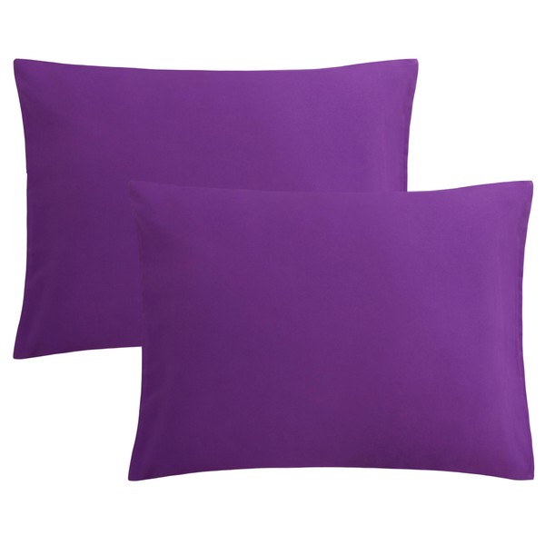 FLXXIE Microfiber Pillow Cases Standard Size, Soft Pillowcases with Envelope