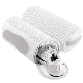 Teletrogy Shoe Wash Bag Washing Machine Pack of 2, Shoe Wash Bag with 3-in-1 Complete Cleaning, Laundry Bag Shoes with Mesh Pockets for Washing Machine, Shoes Laundry Net for Trainers, White