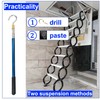 RQG Attic Pull Down Hook,Clothes Hook Pole,with a 16-60 inch