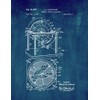 Spherical Triangle Calculator Patent Print Midnight Blue (5" x 7")