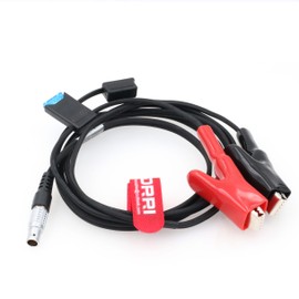 DRRI 12V Battery Power Cable 8 Pole Power Cable 565856 for Leica TS30/TM30 Total Station,GS14 GS15 GNSS GPS Unit