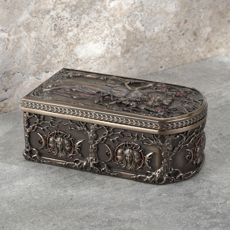Veronese Design Hecate Triple Goddess Decorative Trinket Box