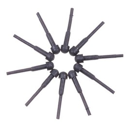 10개 교체용 고무 범퍼 소음기 헤어 가위 이발사 스토퍼 블랙 10PCS Replacement Rubber Bumper Silencer Hair Scissor Barber Stopper Black [01 Black]
