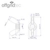 Offgridtec Wing Nuts Stainless Steel A2 V2A 304 DIN315 Pack