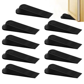 Plastic Door Wedges Non Slip Floor Doorstopper Plastic Door Stoppers Non Slip Plastic10 Pcs Door Block Heavy Duty Door Wedges Carpet Wedge Stoppers for Bathroom Home and Office
