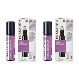 Pranarom - 2 Pack - Floral Deodorant Roller 8ml EACH- Organic, Neutralizing Odor, All Natural Solution