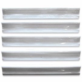 Stone Center Online T13H Thassos White Marble Chair Rail Trim Molding 2x12 Honed