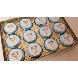 Hanukkah Chocolate Covered Cookies C Holiday Set 12 Pieces