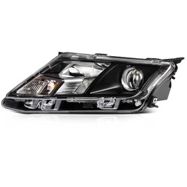 LBRST Headlight Assembly Fit with 2010-2012 for Ford Fusion Clear Chrome Housing Left 9E5Z13008B FO2502273