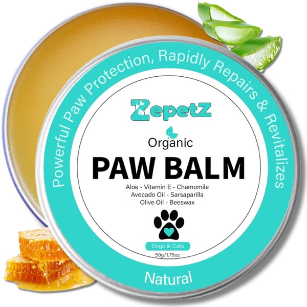 Lick-Safe Organic Paw & Nose Balm for Dogs, Cats &