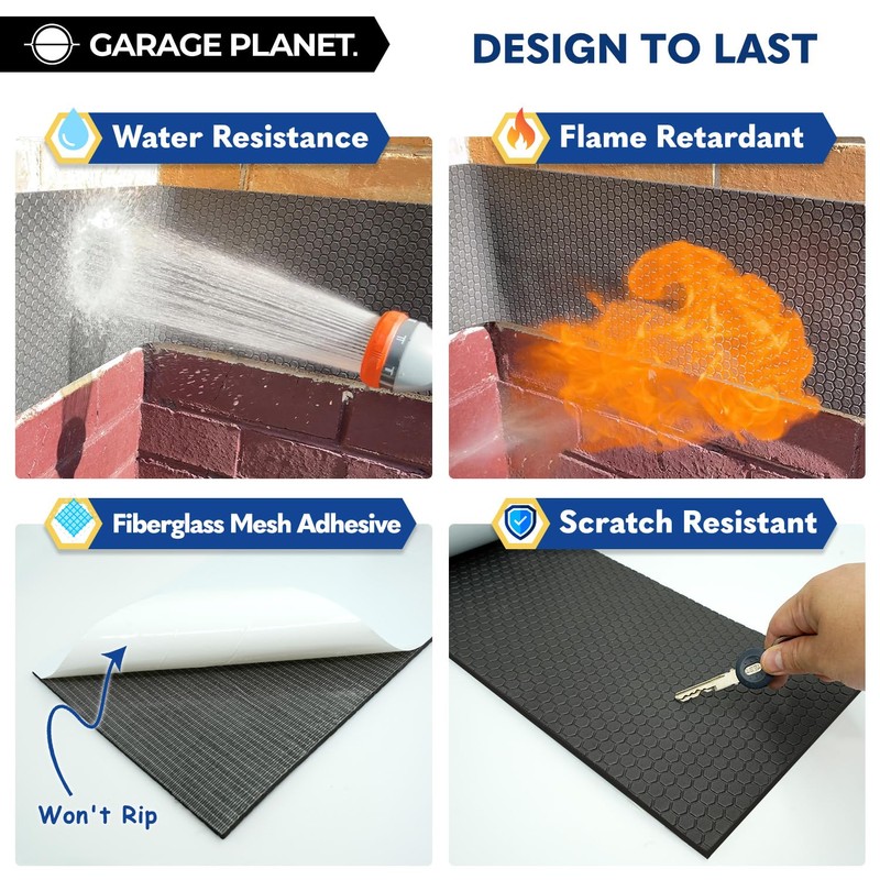 H1 Garage Wall Protector Car Door Wall Protector, Tool-Free, Designed