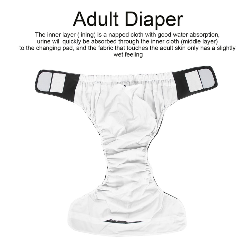 Adult Diaper Reusable Elderly Incontinence Nappy Washable Adjustable Diaper Pants404