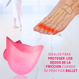 Orthomedic, Puntera de Gel para Zapatilla de Ballet, Rosa, Unitalla (1 par)