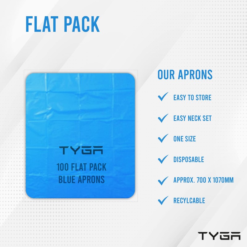 TYGA Store | Disposable Polythene Aprons, PPE Aprons Disposable -