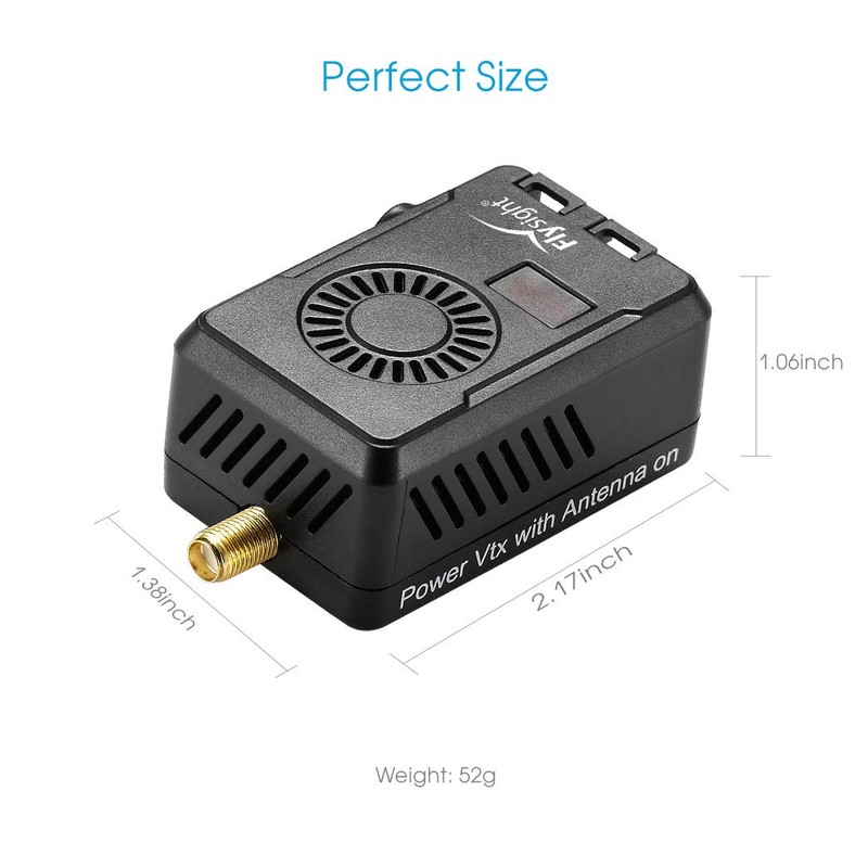 Flysight Black Mamba 5.8Ghz FPV Video Transmitter 40CH Wireless Audio