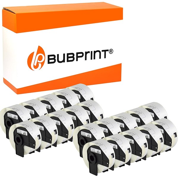 Bubprint 20 labels compatible to replace Brother DK-11208 DK11208 for