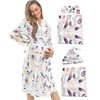 WINROLA Maternity Robe with Matching Swaddle Set, Mommy Me Set