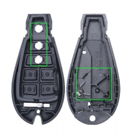 mec-automotive 2 For 2009-2018 Dodge Ram Grand Caravan Keyless Remote Car Key Fob Cover Shell