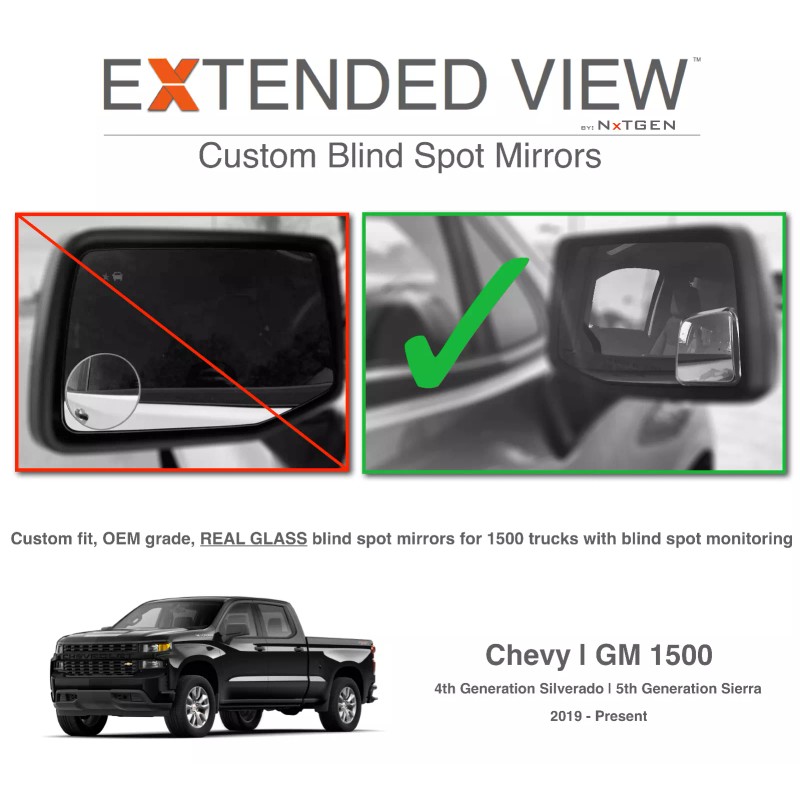 NXTGEN Automotive Silverado 1500 Blind Spot Mirrors | 4th Gen