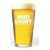 Bud Light White Logo Pint - Set of 2