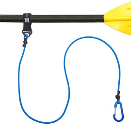 MOPHOEXII Kayak Paddle Leash?Paddle Leash Kayaking Lightweight Coiled Kayak Rod Leashes?Paddle Strap for SUP Kayaking Canoing Fishing Boating Blue-1 Pack